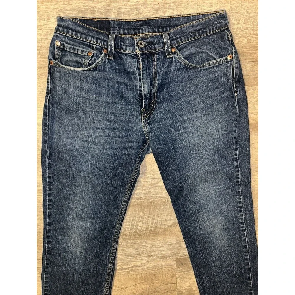 Levi's 511 Slim Fit Men's Jeans W32 L30 Dark Wash Denim Pants Blue
